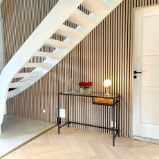 Ribbon-Wood Klassische Esche im Treppenhaus