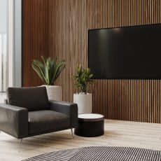 Ribbon-Wood Walnuss TV-Raum