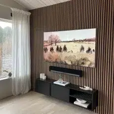 Ribbon-Wood Walnut TV-room