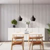 Ribbon-Color White Aspen Glossy with White RecoSilent in dining room