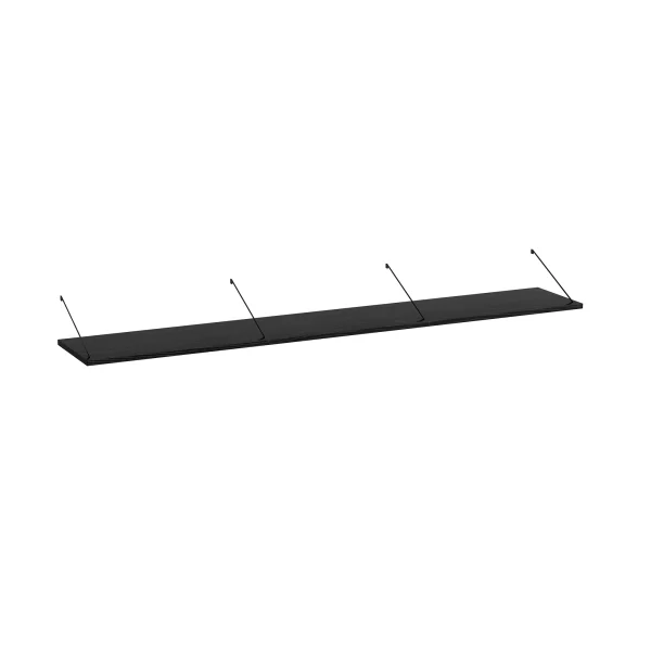 Brace shelf Black Ash 1800 mm black brackets